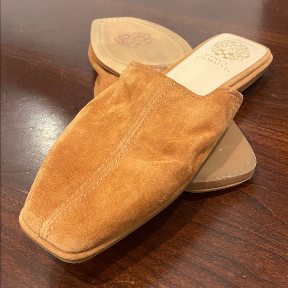 Vince Camuto Tan Mules in Minimalist Design. Soles and Insoles look new!Nice EUC - Picture 8 of 8